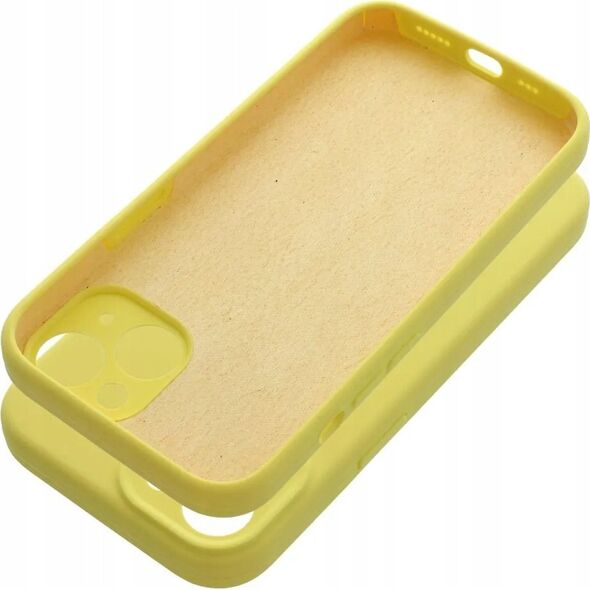 OEM Futerał SILICONE 2mm do IPHONE 15 żółty