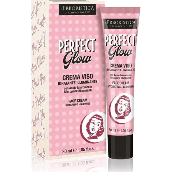 L'Erboristica Perfect Glow Krem do twarzy rozświetlający i nawilżający z kwasem hialuronowym, 30 ml