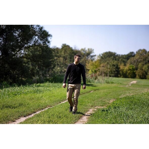 Spodnie robocze OUTDOOR, typu jogger, beżowe, rozmiar XXXL