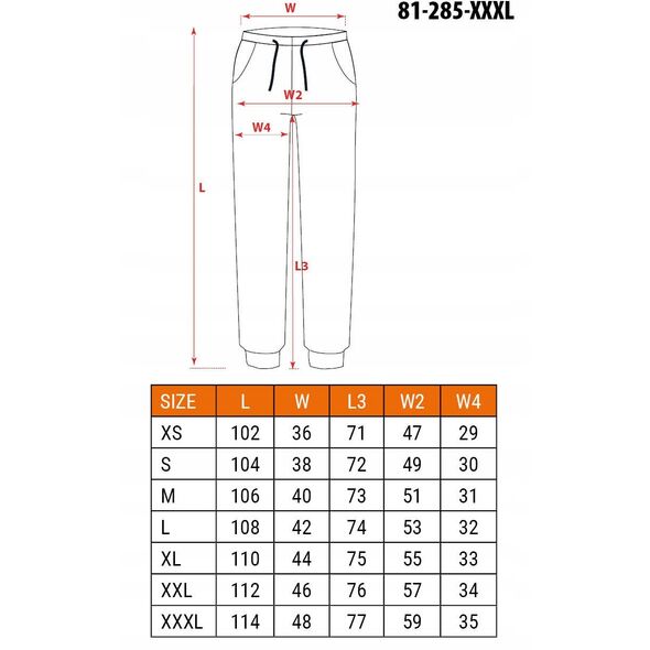 Spodnie robocze OUTDOOR, typu jogger, beżowe, rozmiar XXXL