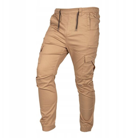 Spodnie robocze OUTDOOR, typu jogger, beżowe, rozmiar XXXL