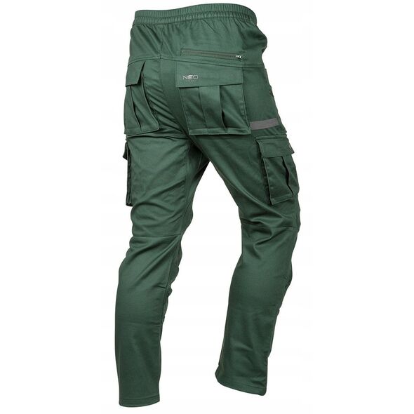 Spodnie robocze OUTDOOR, typu jogger, zielone, rozmiar M