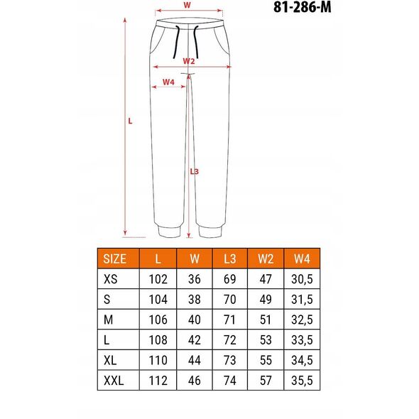 Spodnie robocze OUTDOOR, typu jogger, zielone, rozmiar M