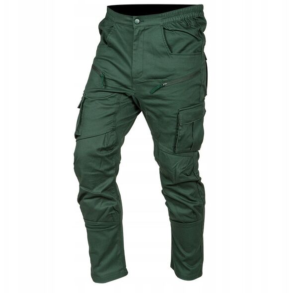 Spodnie robocze OUTDOOR, typu jogger, zielone, rozmiar M