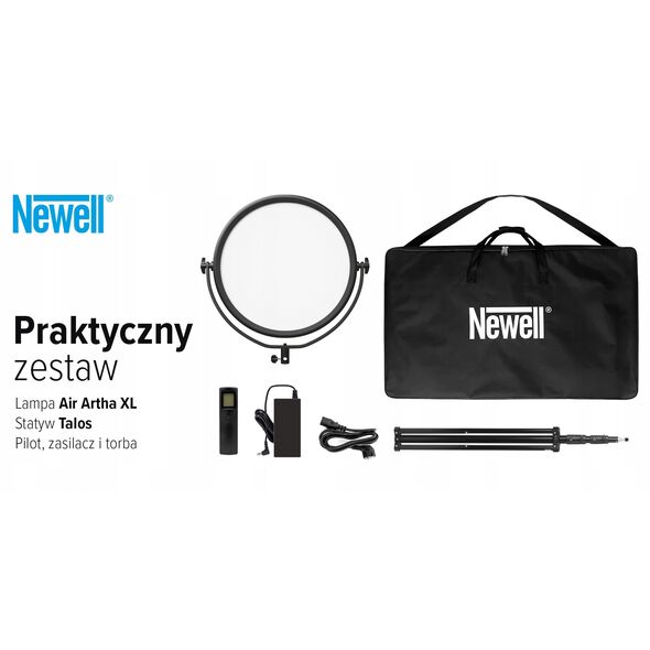 Zestaw Newell lampa LED Air Artha XL i statyw oświetleniowy Talos