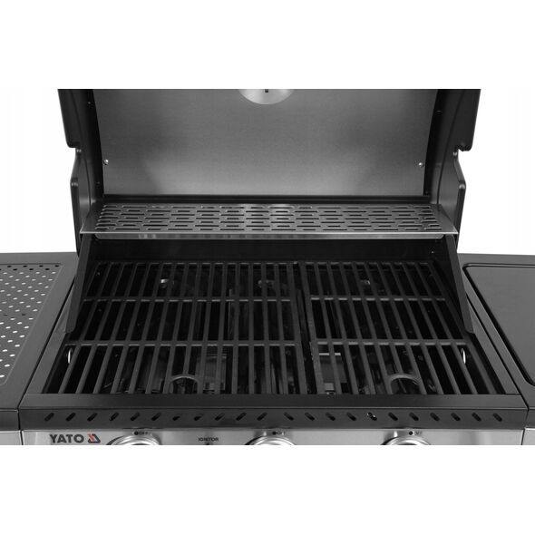 Yato YG.GAS GRILL 3+1 STAINLESS STEEL 11.2KW