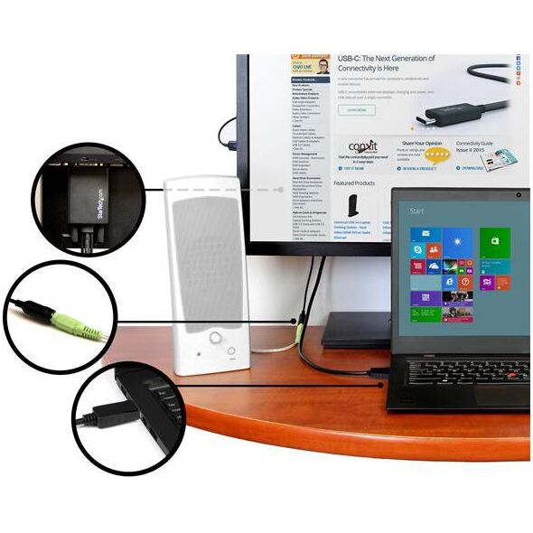 Kabel StarTech DisplayPort - D-Sub (VGA) 1.8m czarny (DP2VGAAMM2M)