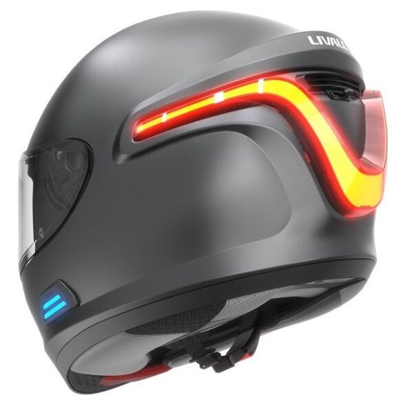 Livall Kask motocyklowy z Bluetooth Intercom LED/SOS 58-59 cm