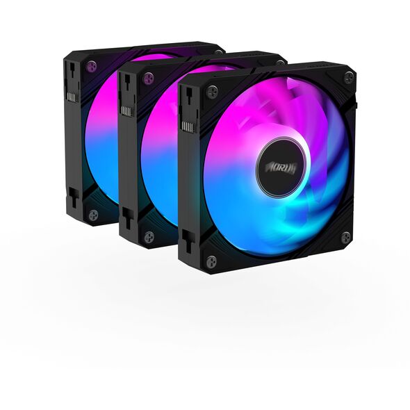 GIGABYTE AORUS EZ CHAIN FAN 120 (3-Pack) Płyta główna Wentylator 12 cm Czarny 3 szt.