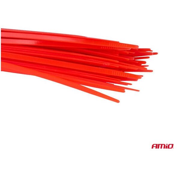 Opaski zaciskowe plastikowe wielokolorowe zestaw 1000 szt. amio-04318