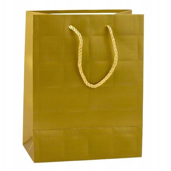 Torba Prezentowa Kwadraty Strukturalne Elegancka 23 x 18 x 10 cm