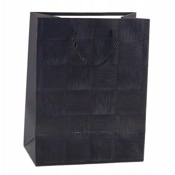 Torba Prezentowa Kwadraty Strukturalne Elegancka 23 x 18 x 10 cm
