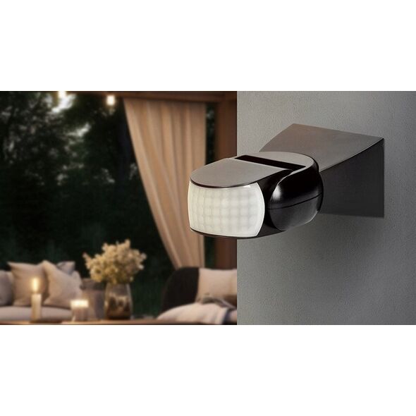 Czujnik ruchu 360°/180° 2 sensory, IP65, 1200W, czarny, TUYA Smart Wi-Fi