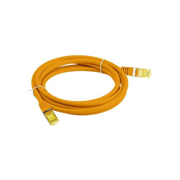PATCHCORD ΚΑΤ.6A S/FTP LSZH CU 15M ΠΟΡΤΟΚΑΛΙ FLUKE PASSED LANBERG