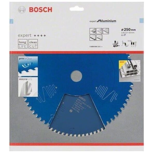 Bosch Bosch circular saw blade Expert for Aluminum,  250mm, 80Z (bore 30mm)
