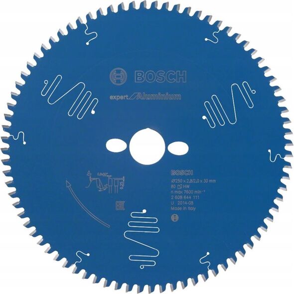 Bosch Bosch circular saw blade Expert for Aluminum,  250mm, 80Z (bore 30mm)