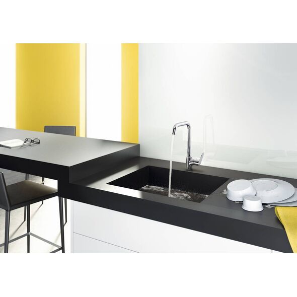 Bateria kuchenna Hansgrohe Focus stojąca stal szlachetna (31820800)