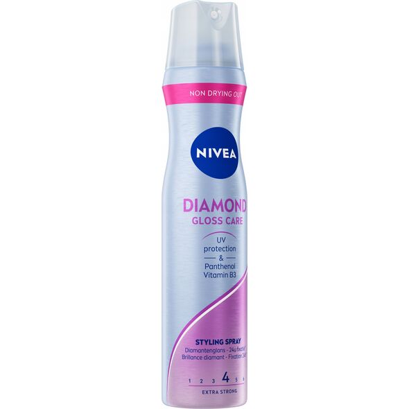 NIVEA DIAMOND GLOSS CARE Lakier do włosów - mocny i trwały 250ml