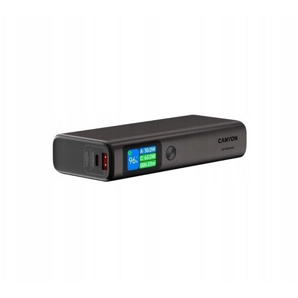 CANYON Powerbank OnPower 230 TFT 20000 mAh PD130W Grafitowy