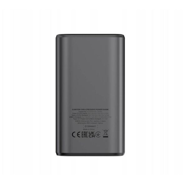 CANYON Powerbank OnPower 130 TFT 10000 mAh PD30W Grafitowy