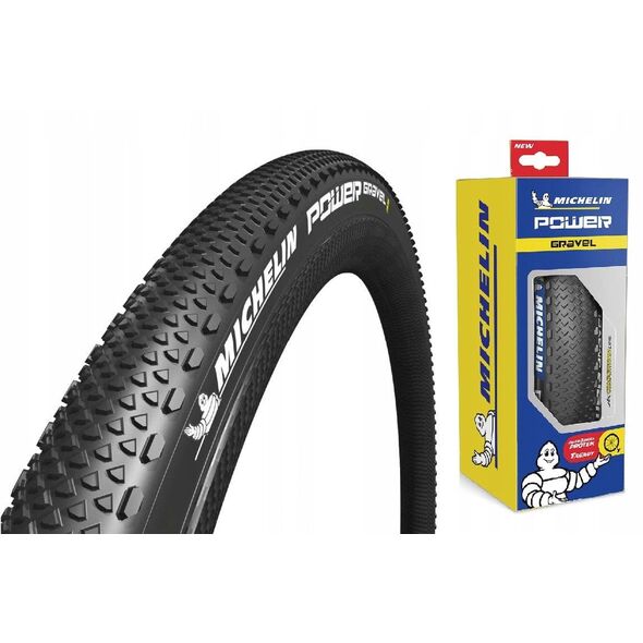 MICHELIN TIRE POWER GRAVEL Juodas V2 700X40C COMPETITION LINE KEVLAR TS TLR (263789)