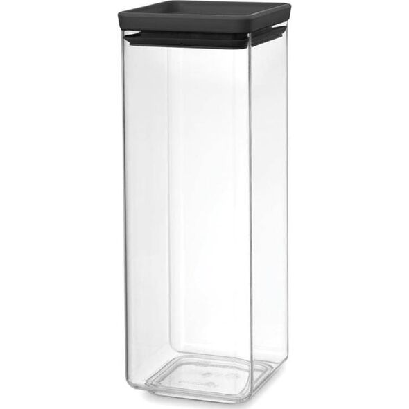 Brabantia Kwadratowy pojemnik 2,5l Tasty+ szary 122408