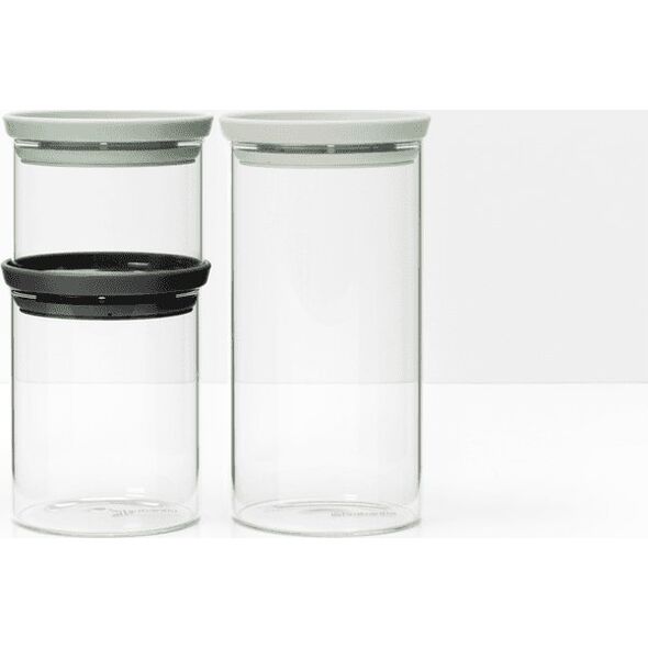 Brabantia Zestaw 3 pojemników 0,3l, 0,6l, 1,1l 100550