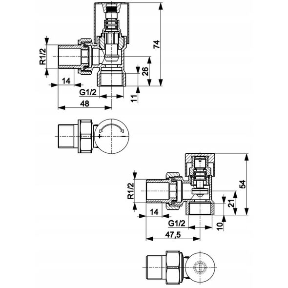 Σετ καλοριφέρ KFA Komfort PRO, γωνιακό, γραφίτης 758-130-61-BL
