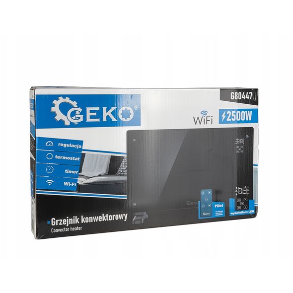 Γυάλινο μαύρο θερμαντικό σώμα με LCD, τηλεχειριστήριο και WiFi 2500W (1)