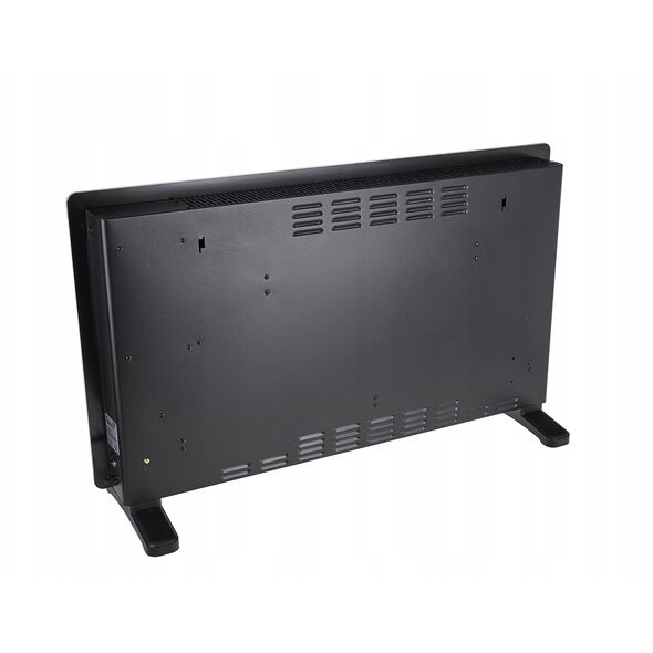 Γυάλινο μαύρο θερμαντικό σώμα με LCD, τηλεχειριστήριο και WiFi 2500W (1)
