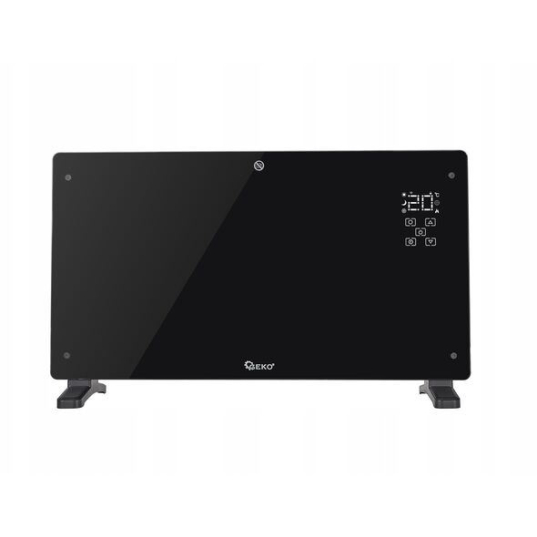 Γυάλινο μαύρο θερμαντικό σώμα με LCD, τηλεχειριστήριο και WiFi 2500W (1)