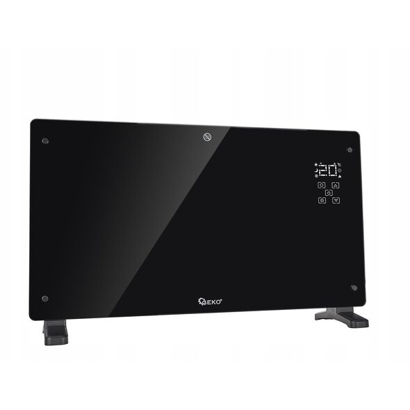 Γυάλινο μαύρο θερμαντικό σώμα με LCD, τηλεχειριστήριο και WiFi 2500W (1)
