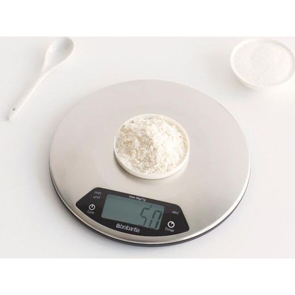 Waga kuchenna Brabantia cyfrowa okrągła z timerem 480560