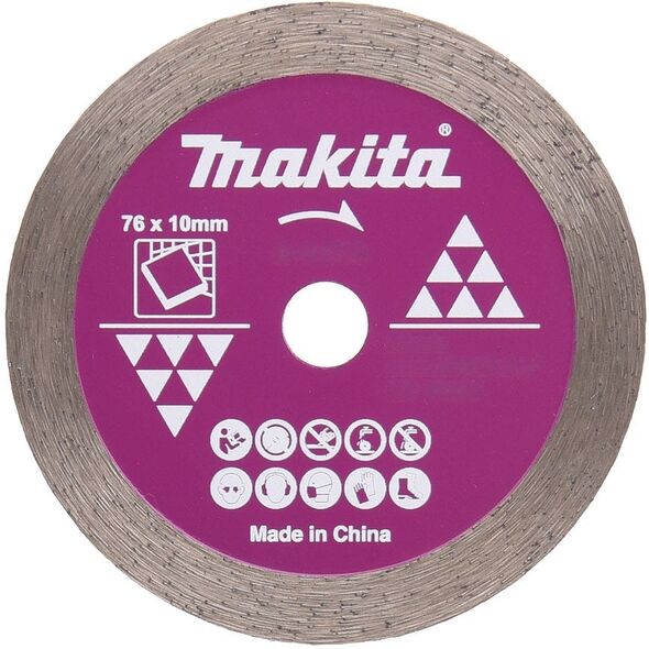MAKITA ΔΙΑΜΑΝΤΕΝΙΟΣ ΔΙΣΚΟΣ 76x10mm ΠΛΗΡΗΣ (ΓΙΑ ΞΗΡΗ ΧΡΗΣΗ)