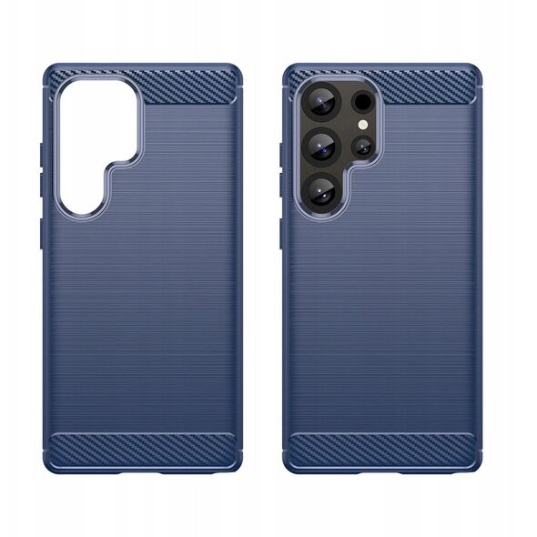 Θήκη σιλικόνης Carbon Case για Samsung Galaxy S25 Ultra - μπλε