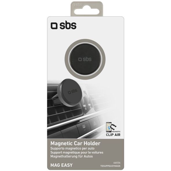 Βάση για smartphone SBS TESUPPEASYMAGK συμβατή με MagSafe, για τον αεραγωγό - μαύρο