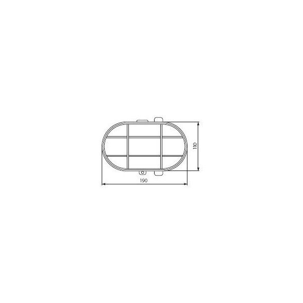 Kanlux Oprawa kanałowa Hermi 7063NB 1 x 100W E27 IP54 biała (70524)