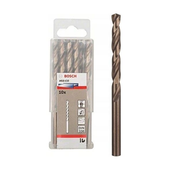 Wiertło Bosch Bosch Metal twist drill HSS-Co, DIN 338, 7.0mm (10 pieces, working length 69mm)