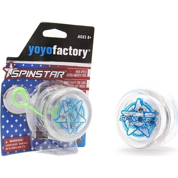 YoYoFactory Yoyo Świecące YoYoFactory Spinstar LED Clear Body Niebieskie