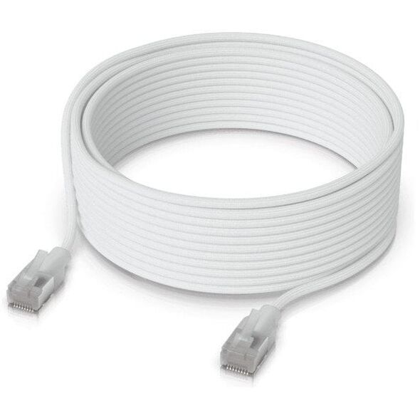 Ubiquiti UACC-Cable-Patch-EL-C6A-8M-W καλώδιο δικτύου Ημιδιαφανές, Λευκό Cat6a