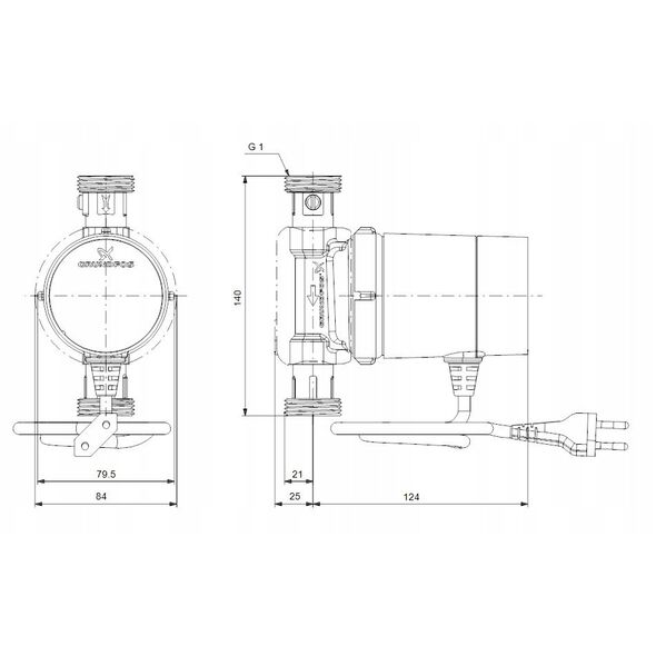 Grundfos κυκλοφορητής COMFORT 15-14 BX TDT 93093665