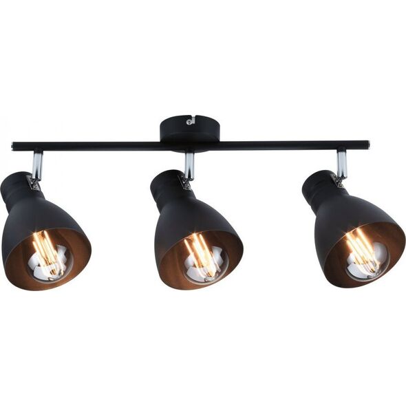 Lampa sufitowa Paulmann Reflektor DAVY max. 3x20W E27 230V czarny metal