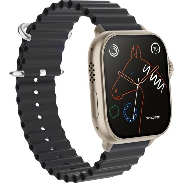 Smartwatch Rubicon RNCF17 Czarny  (RNCF17)