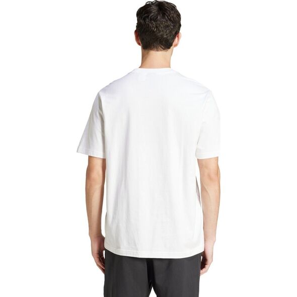 Koszulka męska adidas Essentials Linear Single biała JE9000 XL