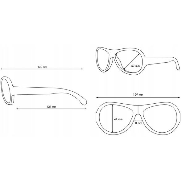 Sale! SHADEZ Classic White Teeny children's sunglasses 7-15 years SHZ 12