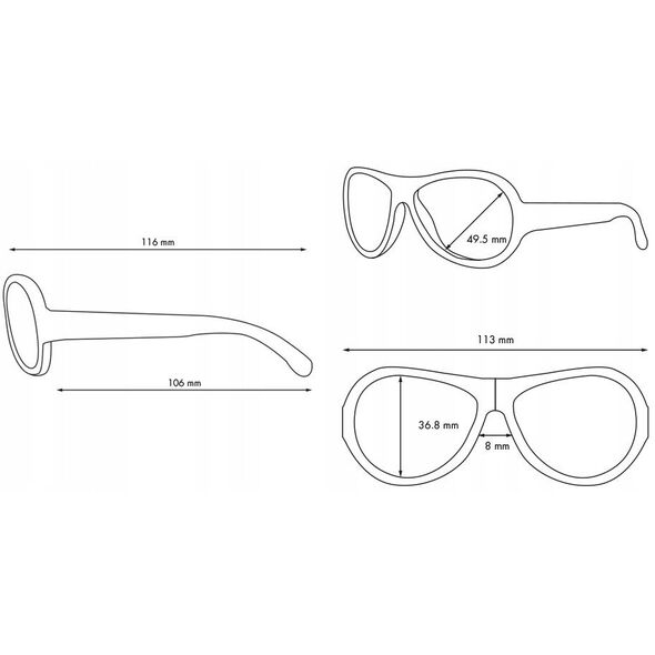SHADEZ Classic White Junior children's sunglasses 3-7 years SHZ 11