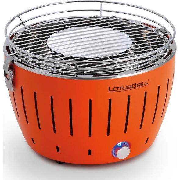 LotusGrill Grill turystyczny Węglowy Mini 26 cm x 26 cm pomarańczowy