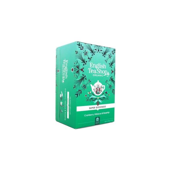 English Tea Sho Herbatka ziołowa z hibiskusa z owocem dzikiej róży (20x1,75) BIO 35 g