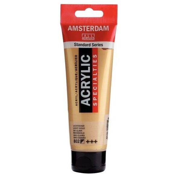 Artequipment Farba akrylowa TALENS AMSTERDAM 120ml 802 - LIGHT GOLD uniw