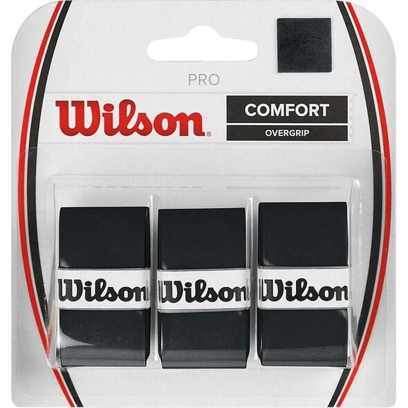 Wilson Owijka Wilson Pro Comfort Overgrip czarne 3 szt WRZ4014BK